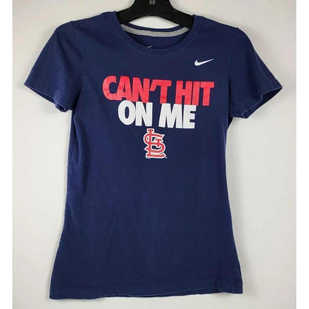 Nike T-Shirt Can't Hit On Me & Concept Sport St. Louis Cardinals‎ Womens Small